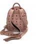 MCM (エムシーエム) スタッズリュック ピンク：13000円