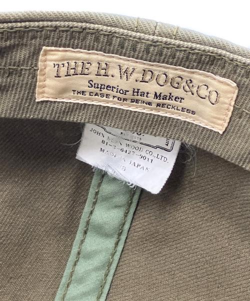THE H.W.DOG&CO.（エイチダブリュードッグアンドコー）THE H.W.DOG&CO. (エイチダブリュードッグアンドコー) キャップ オリーブの古着・服飾アイテム