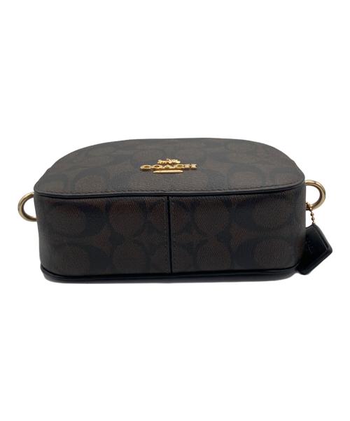 COACH（コーチ）COACH (コーチ) シグネチャーミニショルダーバッグ ブラック×ブラウンの古着・服飾アイテム