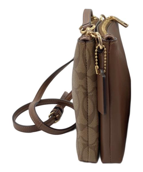 COACH（コーチ）COACH (コーチ) シグネチャーショルダーバッグ ブラウンの古着・服飾アイテム