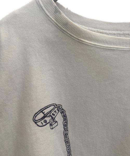 BOWWOW（バウワウ）BOWWOW (バウワウ) BALL AND CHAIN SWEATSHIRT ベージュ サイズ:Ｌの古着・服飾アイテム