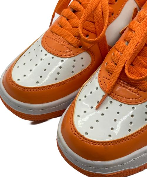 A BATHING APE（アベイシングエイプ）A BATHING APE (アベイシングエイプ) BAPESTA　ローカットスニーカー ホワイト×オレンジ サイズ:SIZE 23.5cmの古着・服飾アイテム