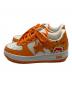 A BATHING APE (アベイシングエイプ) BAPESTA　ローカットスニーカー ホワイト×オレンジ サイズ:SIZE 23.5cm：10000円