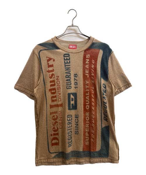 DIESEL（ディーゼル）DIESEL (ディーゼル) 半袖カットソー ベージュ サイズ:Мの古着・服飾アイテム