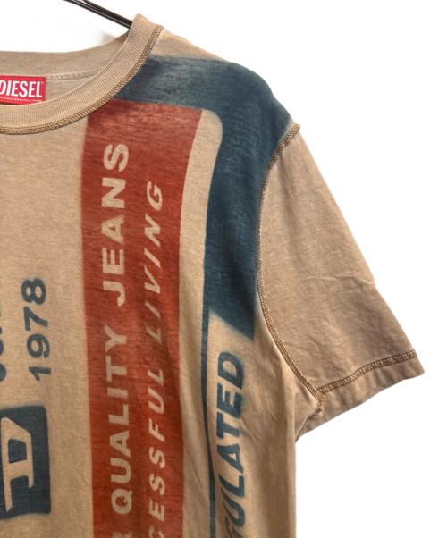 DIESEL（ディーゼル）DIESEL (ディーゼル) 半袖カットソー ベージュ サイズ:Мの古着・服飾アイテム