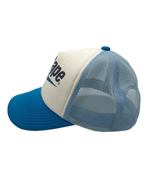 A BATHING APE（アベイシングエイプ）A BATHING APE (アベイシングエイプ) BAPESTAメッシュキャップ ライトブルーの古着・服飾アイテム
