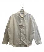 SOFTHYPHENソフトハイフン）の古着「DOUBLE FRONT OVER SIZED SIGNATURE SHIRT」｜ホワイト