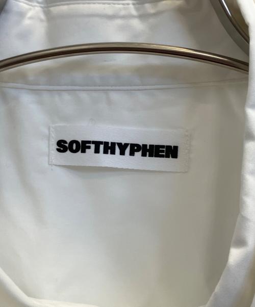 SOFTHYPHEN（ソフトハイフン）SOFTHYPHEN (ソフトハイフン) DOUBLE FRONT OVER SIZED SIGNATURE SHIRT ホワイト サイズ:02 未使用品の古着・服飾アイテム
