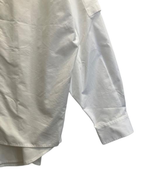 SOFTHYPHEN（ソフトハイフン）SOFTHYPHEN (ソフトハイフン) DOUBLE FRONT OVER SIZED SIGNATURE SHIRT ホワイト サイズ:02 未使用品の古着・服飾アイテム