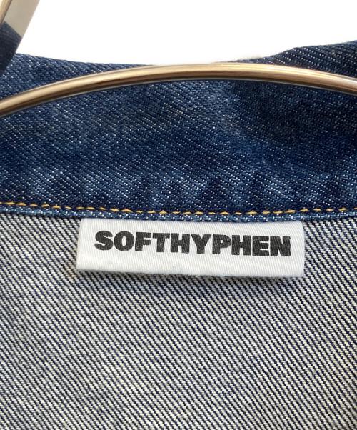 SOFTHYPHEN（ソフトハイフン）SOFTHYPHEN (ソフトハイフン) TUCKED DETAIL DENIM JACKET インディゴ サイズ:04 未使用品の古着・服飾アイテム