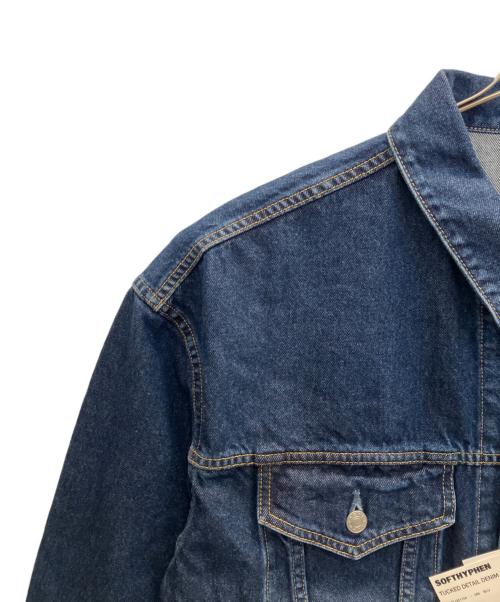 SOFTHYPHEN（ソフトハイフン）SOFTHYPHEN (ソフトハイフン) TUCKED DETAIL DENIM JACKET インディゴ サイズ:04 未使用品の古着・服飾アイテム