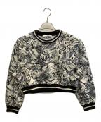 MOSCHINOモスキーノ）の古着「総柄スウェット」｜ホワイト