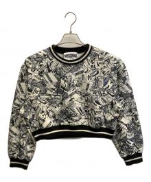 MOSCHINO（モスキーノ）の古着「総柄スウェット」｜ホワイト