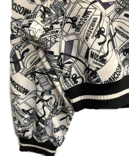 MOSCHINO（モスキーノ）MOSCHINO (モスキーノ) 総柄スウェット ホワイト サイズ:SIZE 不明の古着・服飾アイテム