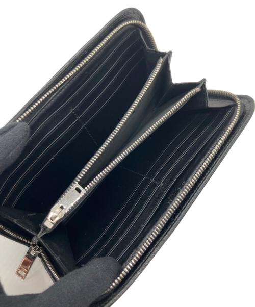 Saint Laurent Paris（サンローランパリ）Saint Laurent Paris (サンローランパリ) ラウンドファスナー長財布 ブラックの古着・服飾アイテム