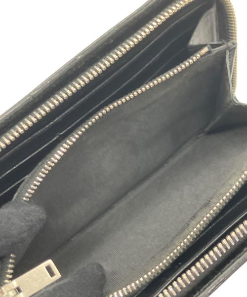 Saint Laurent Paris（サンローランパリ）Saint Laurent Paris (サンローランパリ) ラウンドファスナー長財布 ブラックの古着・服飾アイテム