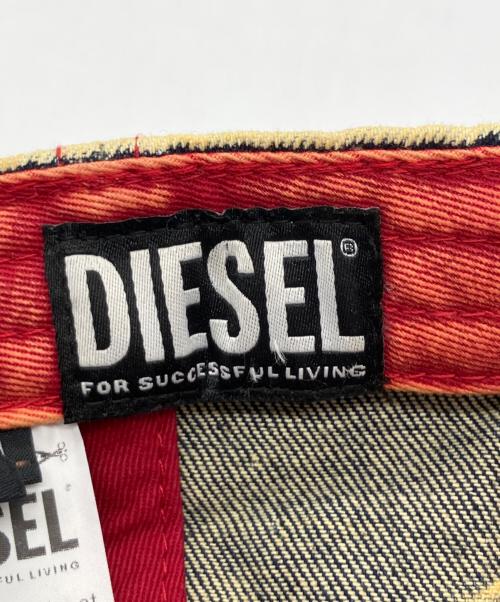 DIESEL（ディーゼル）DIESEL (ディーゼル) デニムベースボールキャップ インディゴの古着・服飾アイテム