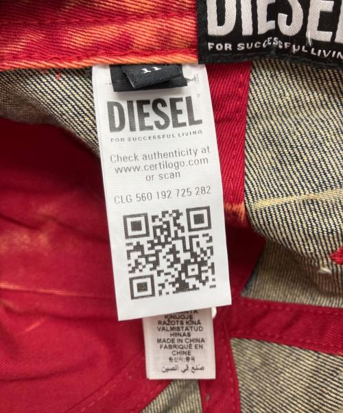 DIESEL（ディーゼル）DIESEL (ディーゼル) デニムベースボールキャップ インディゴの古着・服飾アイテム