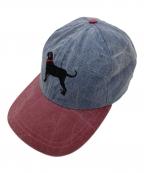 THE BLACK DOGブラックドッグ）の古着「キャップ」｜ネイビー×レッド