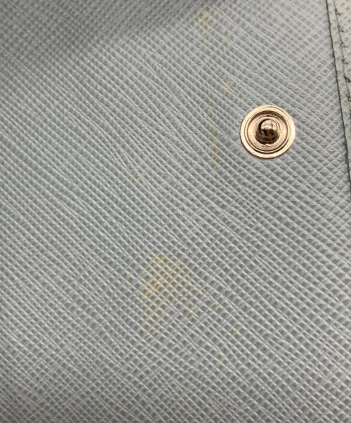 PRADA（プラダ）PRADA (プラダ) 3つ折り財布 スカイブルーの古着・服飾アイテム
