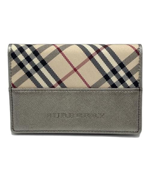 BURBERRY（バーバリー）BURBERRY (バーバリー) カードケース シルバーの古着・服飾アイテム