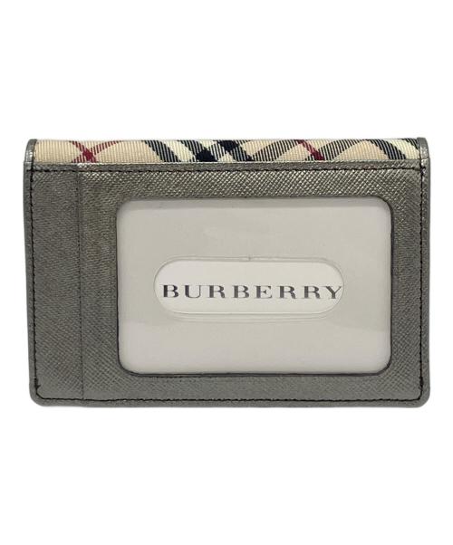BURBERRY（バーバリー）BURBERRY (バーバリー) カードケース シルバーの古着・服飾アイテム