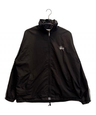 00s STUSSY ナイロンジャケット メキシコ製 L 刺繍ロゴ 黒 古着 中古・古着通販】stussy sport (ステューシー スポーツ) ナイロン