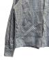 中古・古着 masu (エムエーエスユー) HOODED B.D SHIRT ブルー×ホワイト サイズ:48：18000円