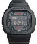 CASIO×ストレンジャーシングスカシオ×ストレンジャーシングス）の古着「G-SHOCK　ストレンジャーシングス」｜ブラック