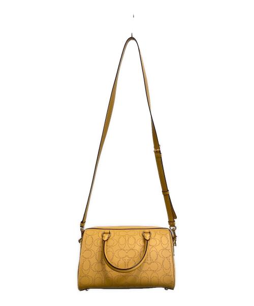 COACH（コーチ）COACH (コーチ) シグネチャー パンチング2WAYショルダーバッグ ベージュの古着・服飾アイテム