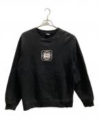 stussyステューシー）の古着「クルーネックスウェット」｜ブラック