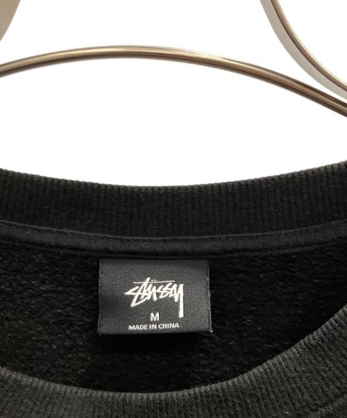 stussy（ステューシー）stussy (ステューシー) クルーネックスウェット ブラック サイズ:SIZE Mの古着・服飾アイテム