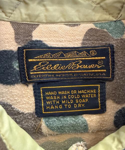 Eddie Bauer（エディーバウアー）Eddie Bauer (エディーバウアー) カモフラージュ柄 長袖シャツ ベージュ サイズ:不明の古着・服飾アイテム