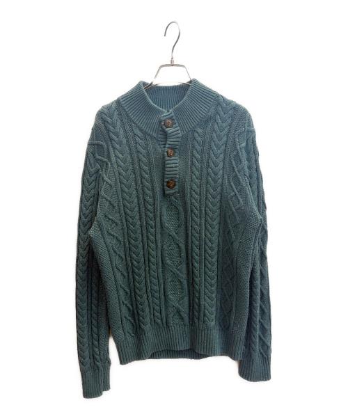 L.L.Bean（エルエルビーン）L.L.Bean (エルエルビーン) オーガニックコットンケーブルニットセーター ブルー サイズ:Ｓの古着・服飾アイテム