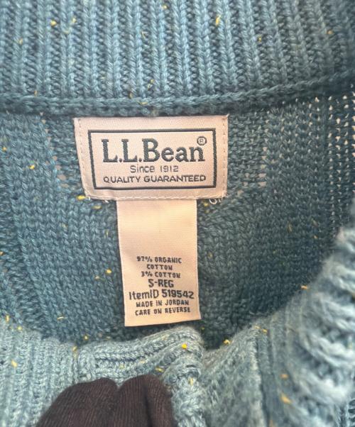 L.L.Bean（エルエルビーン）L.L.Bean (エルエルビーン) オーガニックコットンケーブルニットセーター ブルー サイズ:Ｓの古着・服飾アイテム