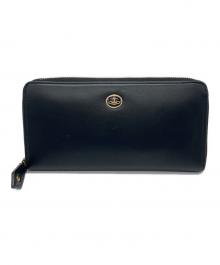 Vivienne Westwood（ヴィヴィアンウエストウッド）の古着「VINTAGE ORB ZIP LONG LEATHER WALLET」｜ブラック