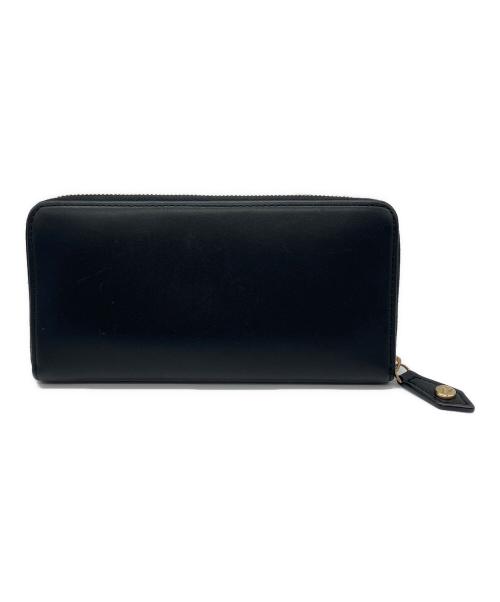 Vivienne Westwood（ヴィヴィアンウエストウッド）Vivienne Westwood (ヴィヴィアンウエストウッド) VINTAGE ORB ZIP LONG LEATHER WALLET ブラックの古着・服飾アイテム