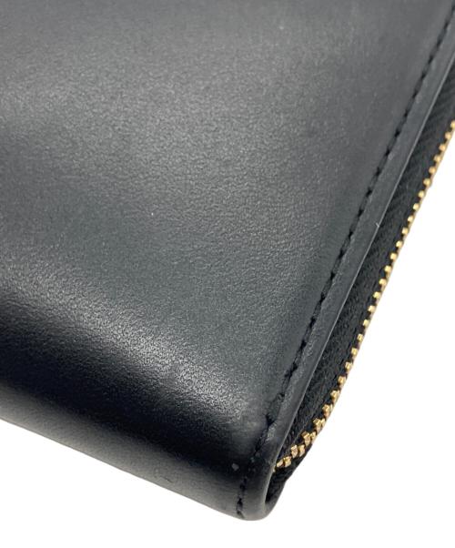 Vivienne Westwood（ヴィヴィアンウエストウッド）Vivienne Westwood (ヴィヴィアンウエストウッド) VINTAGE ORB ZIP LONG LEATHER WALLET ブラックの古着・服飾アイテム