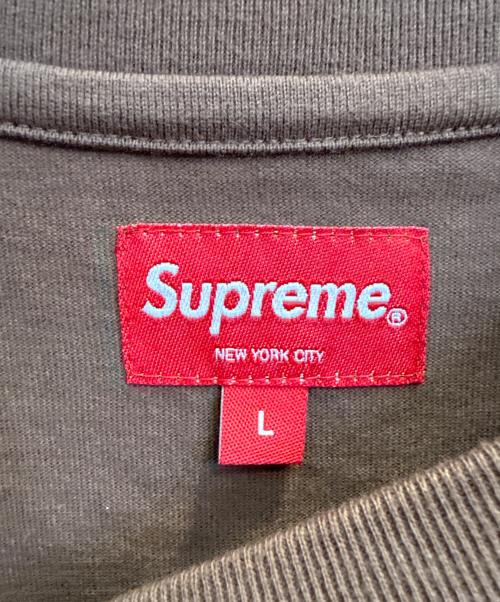 SUPREME（シュプリーム）SUPREME (シュプリーム) 半袖カットソー ブラウン サイズ:Ｌの古着・服飾アイテム