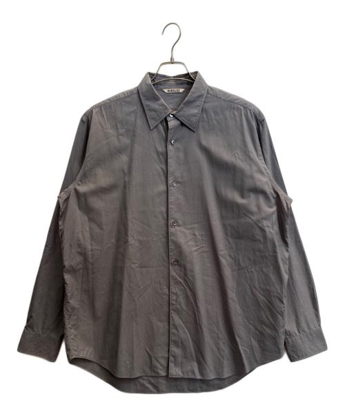 AURALEE（オーラリー）AURALEE (オーラリー) WASHED FINX TWILL SHIRTS グレー サイズ:5の古着・服飾アイテム