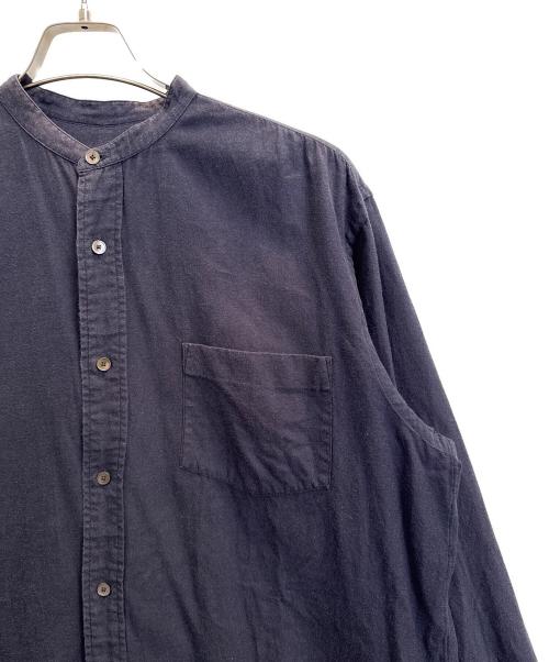 COMOLI（コモリ）COMOLI (コモリ) コットンネルバンドカラーシャツ ネイビー サイズ:3の古着・服飾アイテム