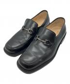 Salvatore Ferragamoサルヴァトーレ フェラガモ）の古着「カーフローファー」｜ブラック