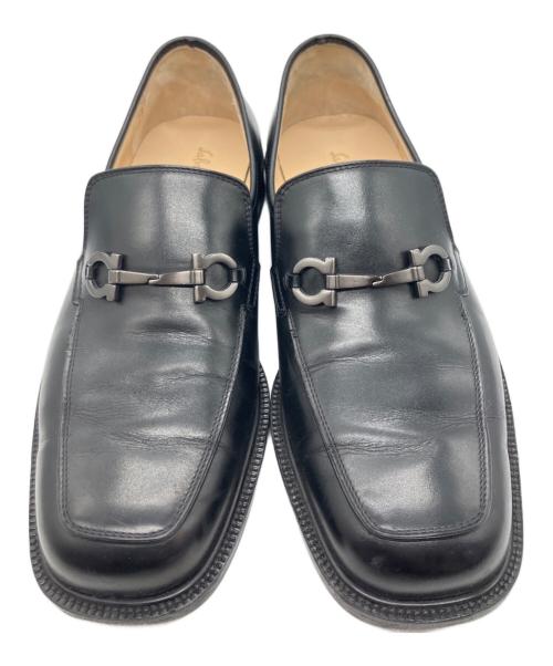 Salvatore Ferragamo（サルヴァトーレ フェラガモ）Salvatore Ferragamo (サルヴァトーレ フェラガモ) カーフローファー ブラック サイズ:SIZE 25cmの古着・服飾アイテム
