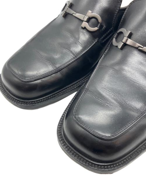 Salvatore Ferragamo（サルヴァトーレ フェラガモ）Salvatore Ferragamo (サルヴァトーレ フェラガモ) カーフローファー ブラック サイズ:SIZE 25cmの古着・服飾アイテム