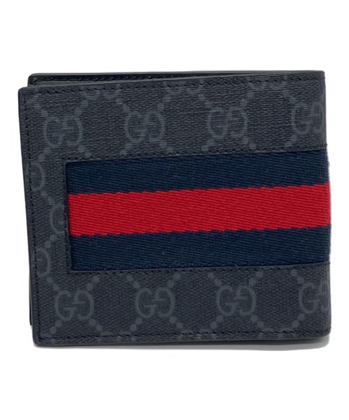 GUCCI（グッチ）GUCCI (グッチ) シェリーライン二つ折り財布の古着・服飾アイテム