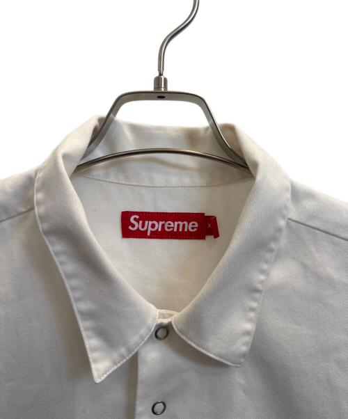 SUPREME（シュプリーム）SUPREME (シュプリーム) Margaret Keane Teardrop work shirt ホワイト サイズ:XLの古着・服飾アイテム