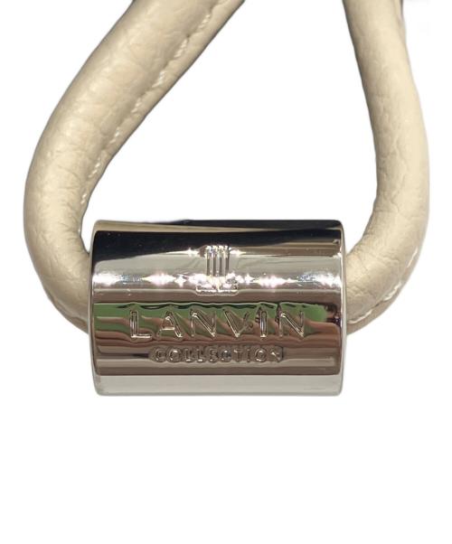 LANVIN（ランバン）LANVIN (ランバン) モレット　2WAYバッグ ホワイトの古着・服飾アイテム