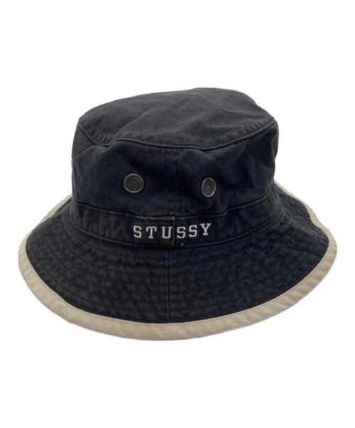 stussy（ステューシー）stussy (ステューシー) 90s’バケットハット ブラックの古着・服飾アイテム