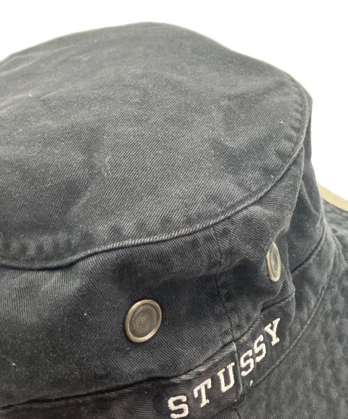 stussy（ステューシー）stussy (ステューシー) 90s’バケットハット ブラックの古着・服飾アイテム