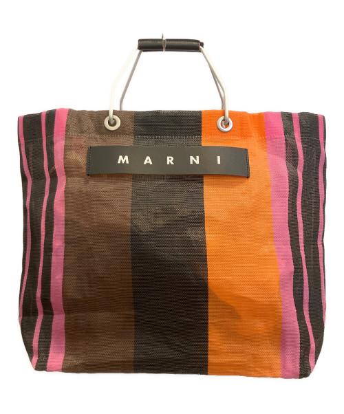 MARNI（マルニ）MARNI (マルニ) フラワーカフェストライプトートバッグ マルチカラーの古着・服飾アイテム